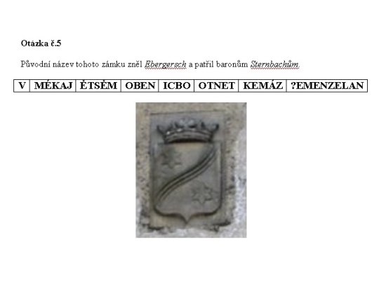 jeden z úkolů