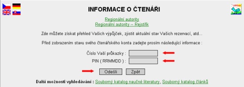 čtenářské konto
