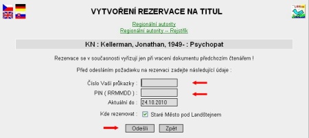 rezervace
